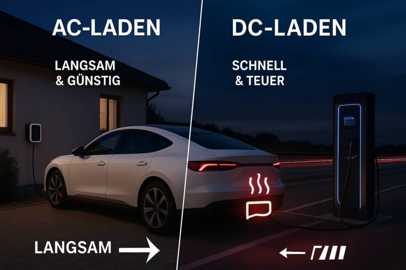 AC- vs. DC-Laden: Wann langsam laden besser (und billiger) ist