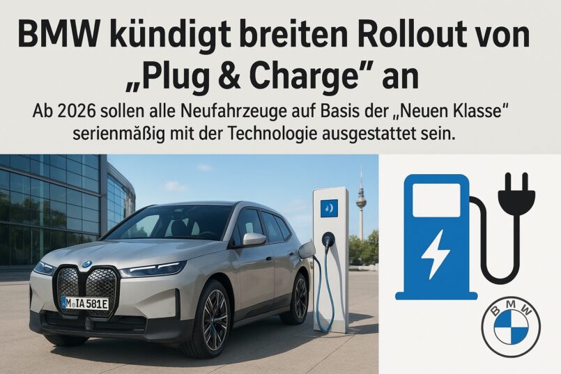 BMW kündigt breiten Rollout von “Plug & Charge” an