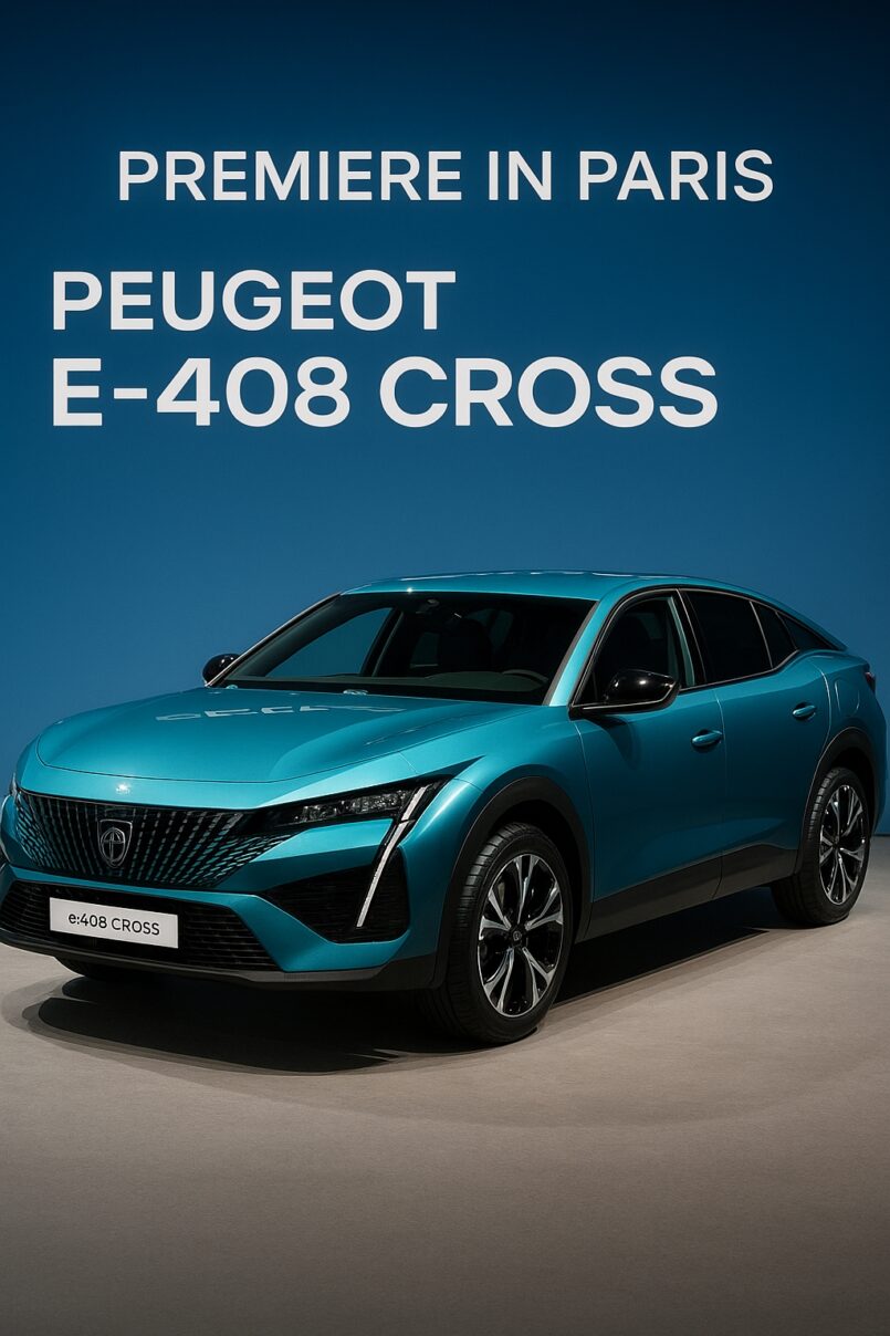 Premiere in Paris: Peugeot enthüllt den neuen e-408 Cross