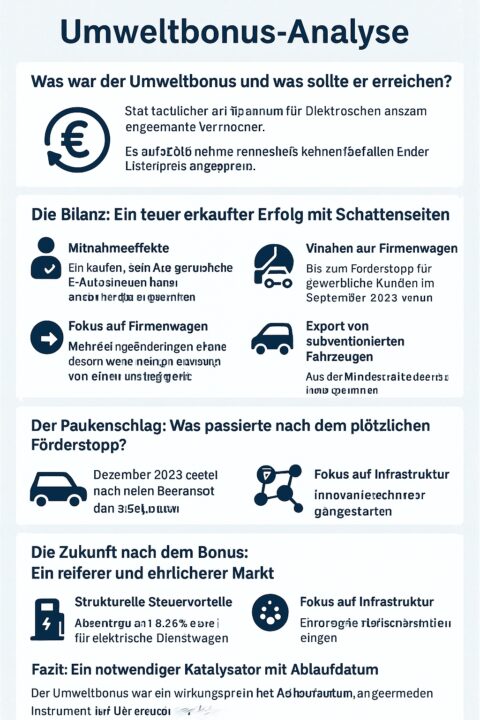 Umweltbonus-Analyse: Was hat die Förderung gebracht und was kommt danach?