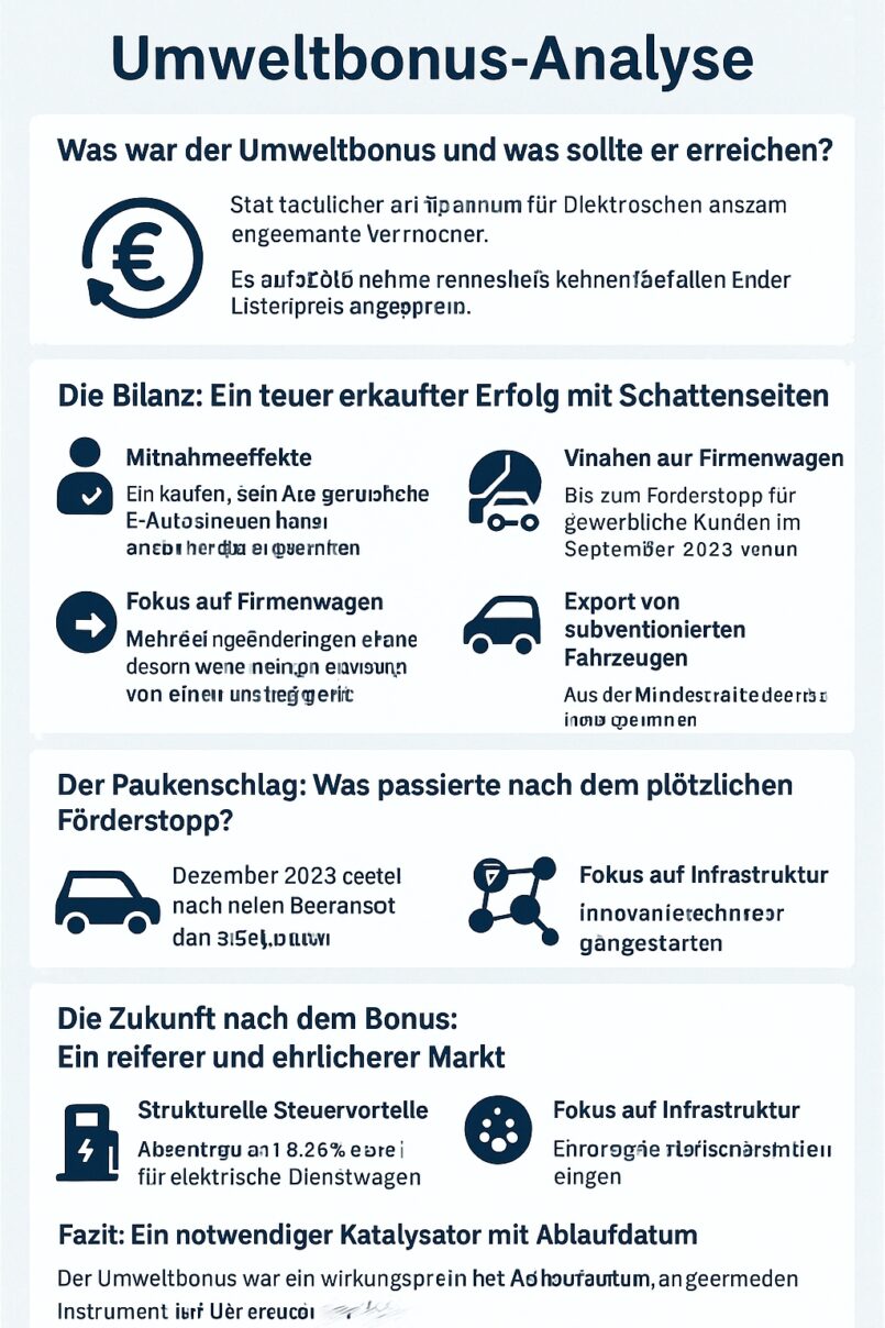 Umweltbonus-Analyse: Was hat die Förderung gebracht und was kommt danach?